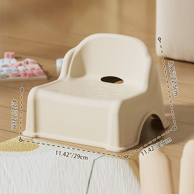 Lumendat Modern Minimalist Kids Square PP Low Stool Backrest Armless For Living Room Lumendat