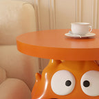 Lumendat Contemporary Creative Kids Flame-Shaped Resin Side Table 1-Tray For Living Room Lumendat