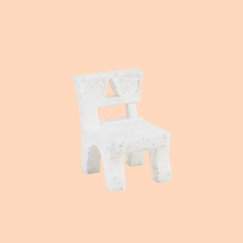 Lumendat Contemporary Nordic Plastic Square Low Stool For Kids Bedroom & Living Room Lumendat