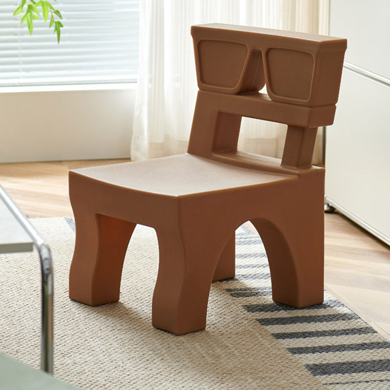 Lumendat Contemporary Nordic Plastic Square Low Stool For Kids Bedroom & Living Room Lumendat