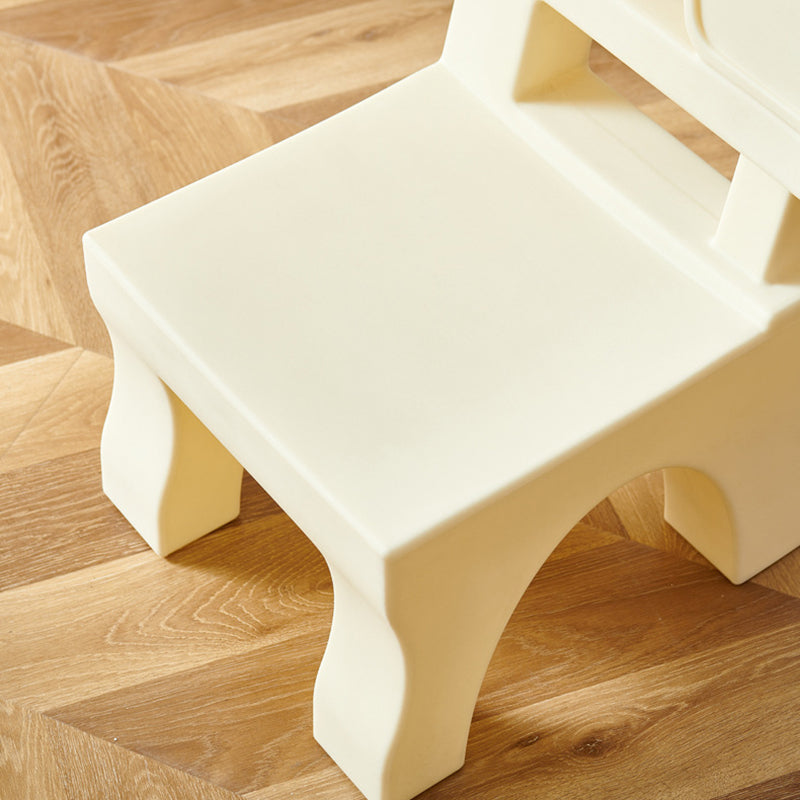Lumendat Contemporary Nordic Plastic Square Low Stool For Kids Bedroom & Living Room Lumendat