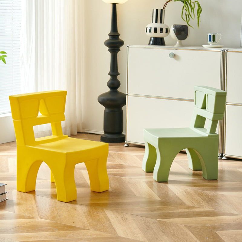 Lumendat Contemporary Nordic Plastic Square Low Stool For Kids Bedroom & Living Room Lumendat