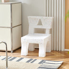Lumendat Contemporary Nordic Plastic Square Low Stool For Kids Bedroom & Living Room Lumendat