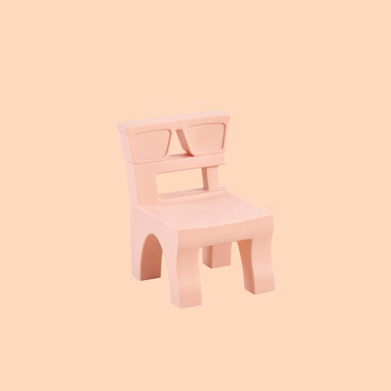 Lumendat Contemporary Nordic Plastic Square Low Stool For Kids Bedroom & Living Room Lumendat