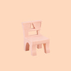 Lumendat Contemporary Nordic Plastic Square Low Stool For Kids Bedroom & Living Room Lumendat