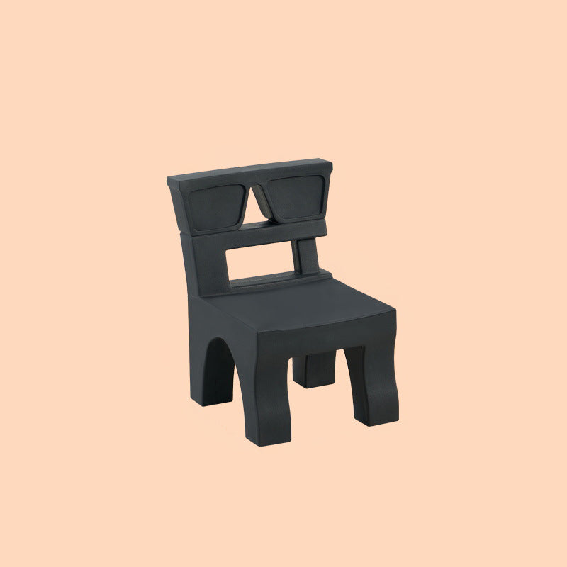 Lumendat Contemporary Nordic Plastic Square Low Stool For Kids Bedroom & Living Room Lumendat