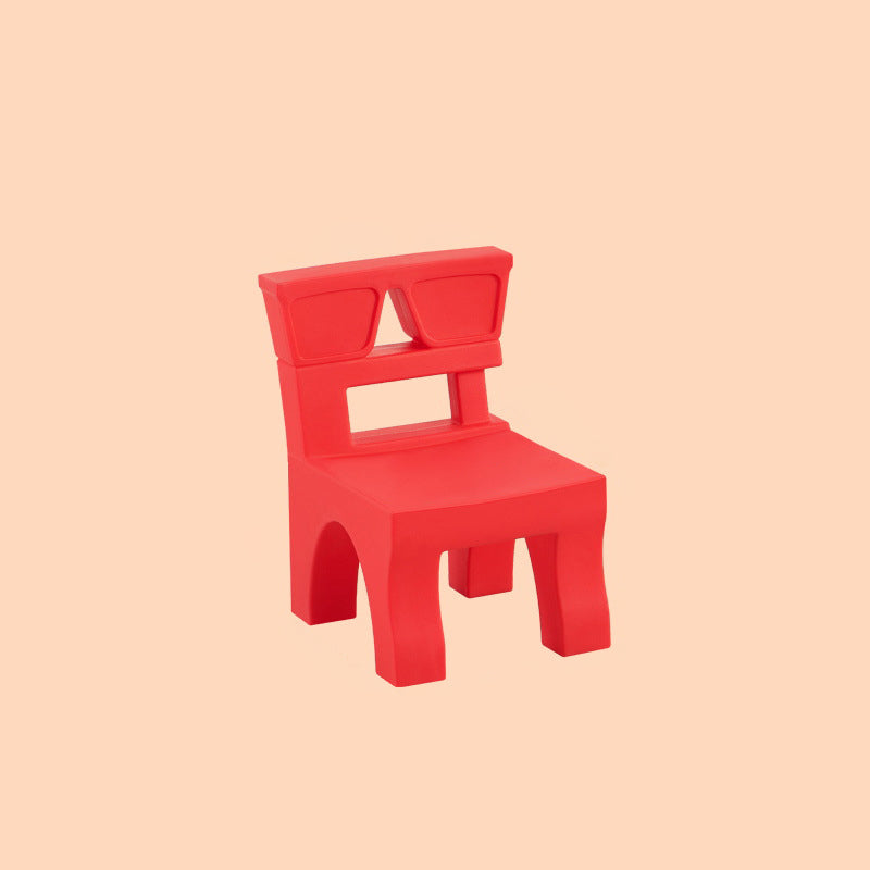 Lumendat Contemporary Nordic Plastic Square Low Stool For Kids Bedroom & Living Room Lumendat