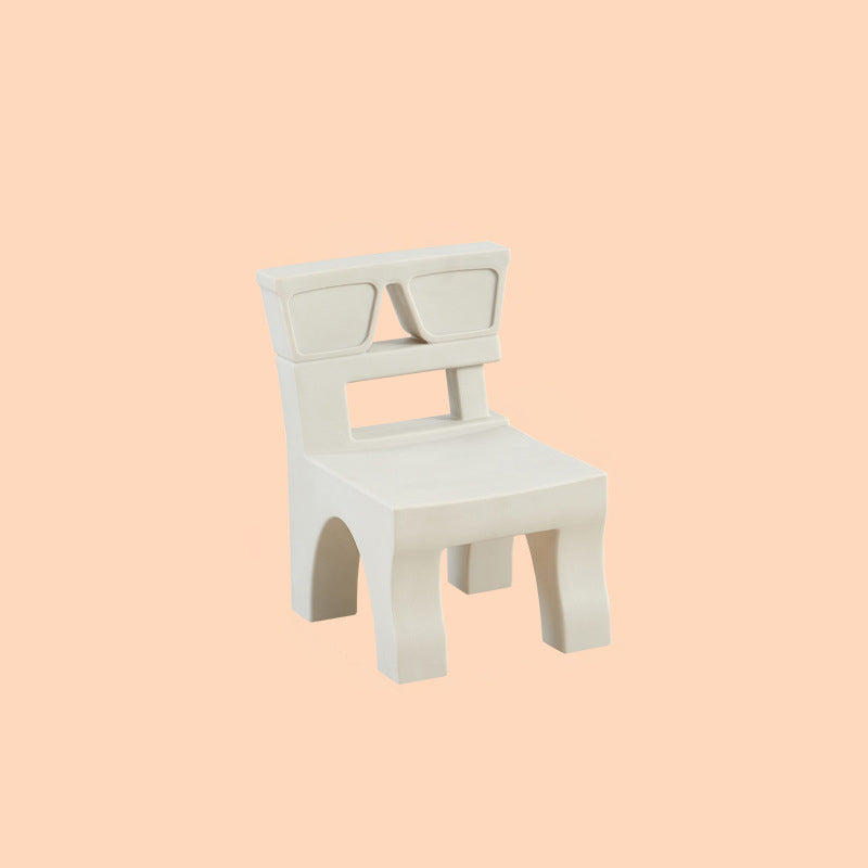 Lumendat Contemporary Nordic Plastic Square Low Stool For Kids Bedroom & Living Room Lumendat