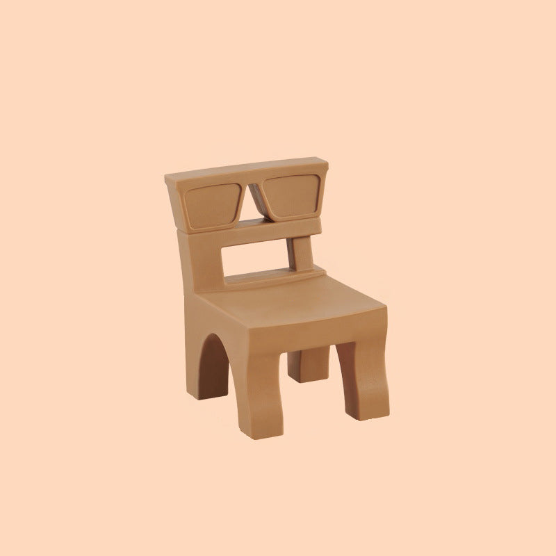 Lumendat Contemporary Nordic Plastic Square Low Stool For Kids Bedroom & Living Room Lumendat