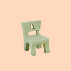 Lumendat Contemporary Nordic Plastic Square Low Stool For Kids Bedroom & Living Room Lumendat