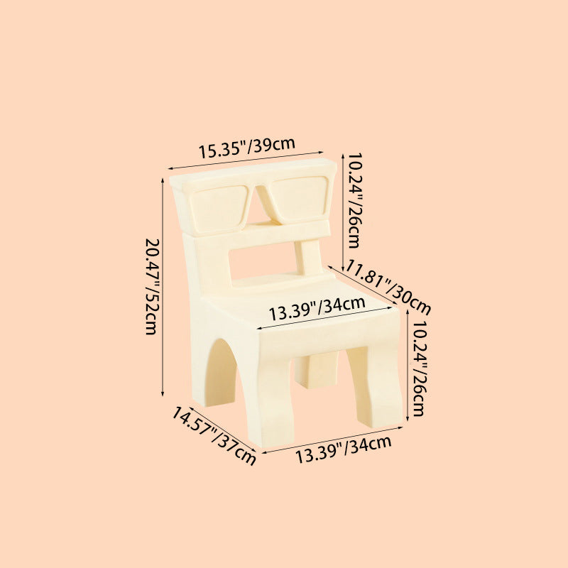 Lumendat Contemporary Nordic Plastic Square Low Stool For Kids Bedroom & Living Room Lumendat
