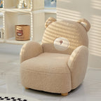 Lumendat Contemporary Creative Lambswool & Wood Animal-Shaped Sofa Chair For Kids Bedroom & Living Room Lumendat