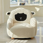 Lumendat Contemporary Creative Lambswool & Wood Animal-Shaped Sofa Chair For Kids Bedroom & Living Room Lumendat