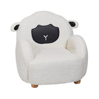 Lumendat Contemporary Creative Lambswool & Wood Animal-Shaped Sofa Chair For Kids Bedroom & Living Room Lumendat