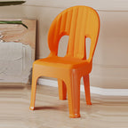 Lumendat Contemporary Creative Shell-Shaped PP Plastic Stackable Kids Dining Chair Backrest Armless For Dining Room & Kitchen Lumendat
