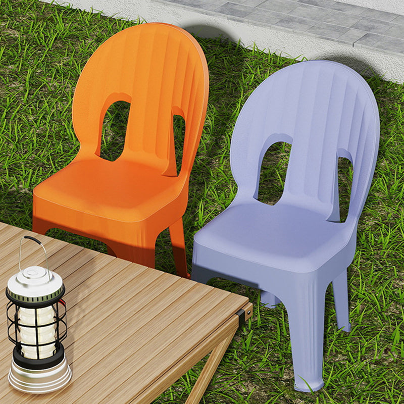Lumendat Contemporary Creative Shell-Shaped PP Plastic Stackable Kids Dining Chair Backrest Armless For Dining Room & Kitchen Lumendat