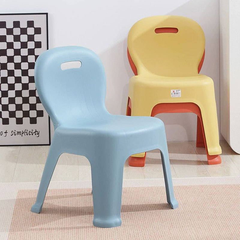 Lumendat Modern Minimalist Arc Shape PP Plastic Stackable Kids Low Stool Backrest Armless For Living Room Lumendat