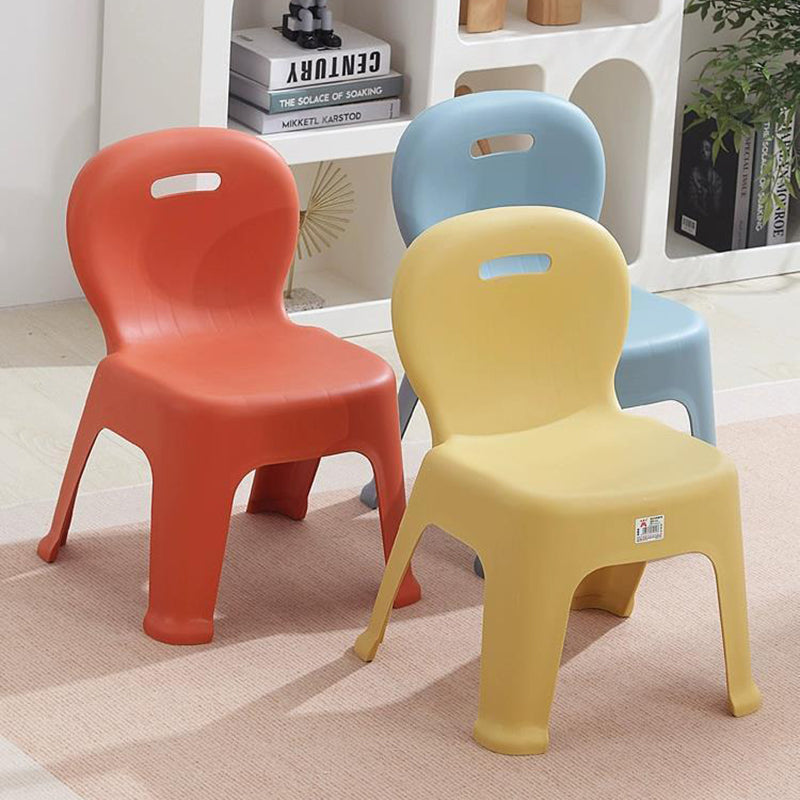 Lumendat Modern Minimalist Arc Shape PP Plastic Stackable Kids Low Stool Backrest Armless For Living Room Lumendat