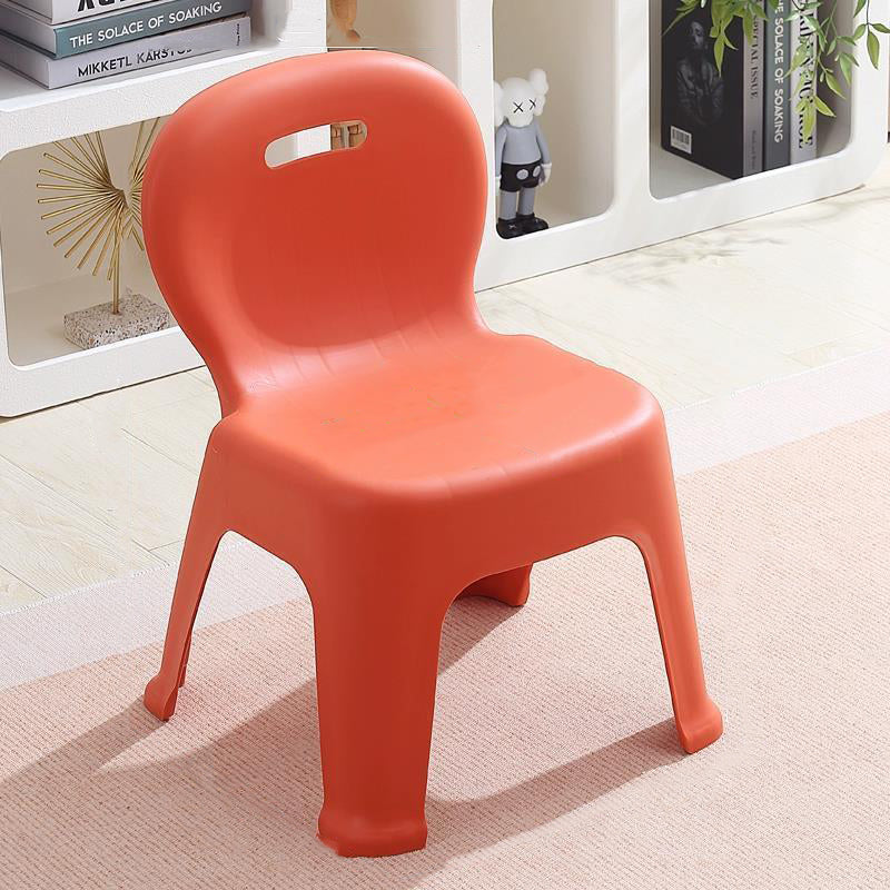 Lumendat Modern Minimalist Arc Shape PP Plastic Stackable Kids Low Stool Backrest Armless For Living Room Lumendat