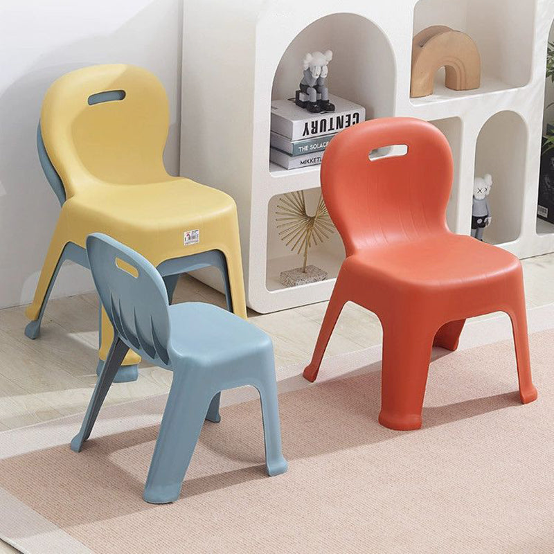 Lumendat Modern Minimalist Arc Shape PP Plastic Stackable Kids Low Stool Backrest Armless For Living Room Lumendat