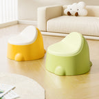 Lumendat Contemporary Creative Dinosaur Shaped PP Plastic Kids Low Stool Backrest Armless For Hallway & Entryway Lumendat