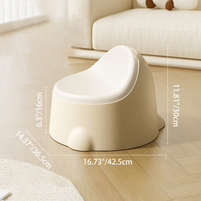Lumendat Contemporary Creative Dinosaur Shaped PP Plastic Kids Low Stool Backrest Armless For Hallway & Entryway Lumendat