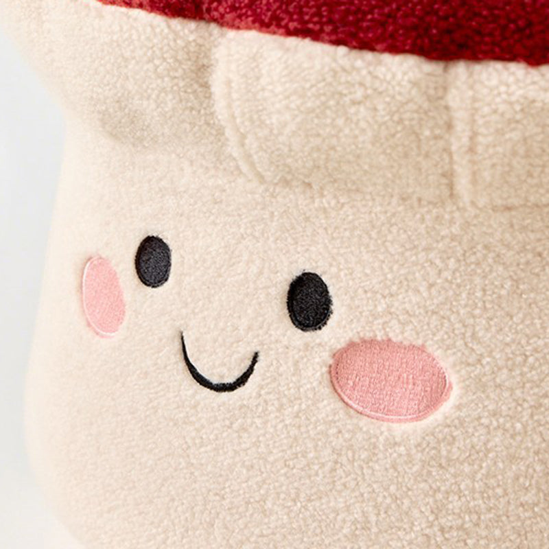 Lumendat Contemporary Creative Cartoon Mushroom Short Plush EPP Kids Low Stool Backless Armless For Living Room Lumendat