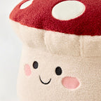 Lumendat Contemporary Creative Cartoon Mushroom Short Plush EPP Kids Low Stool Backless Armless For Living Room Lumendat