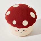 Lumendat Contemporary Creative Cartoon Mushroom Short Plush EPP Kids Low Stool Backless Armless For Living Room Lumendat