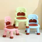 Lumendat Modern Art Deco Cartoon Dog-Shaped PP Plastic Kids Low Stool Backrest Armless For Living Room Lumendat