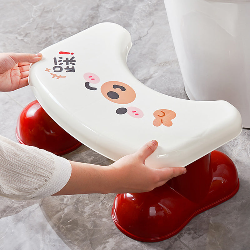 Lumendat Contemporary Creative PP Plastic Geometric Non-Slip Waterproof Kids Footstool Backless Armless For Bathroom Lumendat