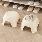 Lumendat Contemporary Creative Oval PP Plastic Non-Slip Kids Storage Low Stool Backless Armless For Living Room & Entryway Lumendat