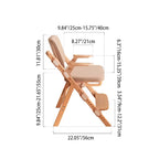 Lumendat Modern Minimalist Triangular Cat Scratching Leather Beech & Solid Wood Plywood Adjustable Kids Desk Chair Backrest Armrest For Study Lumendat