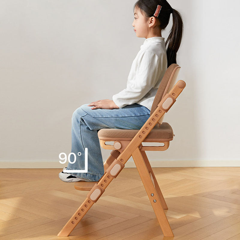 Lumendat Modern Minimalist Triangular Cat Scratching Leather Beech & Solid Wood Plywood Adjustable Kids Desk Chair Backrest Armrest For Study Lumendat