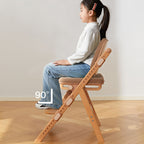 Lumendat Modern Minimalist Triangular Cat Scratching Leather Beech & Solid Wood Plywood Adjustable Kids Desk Chair Backrest Armrest For Study Lumendat