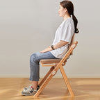 Lumendat Modern Minimalist Triangular Cat Scratching Leather Beech & Solid Wood Plywood Adjustable Kids Desk Chair Backrest Armrest For Study Lumendat