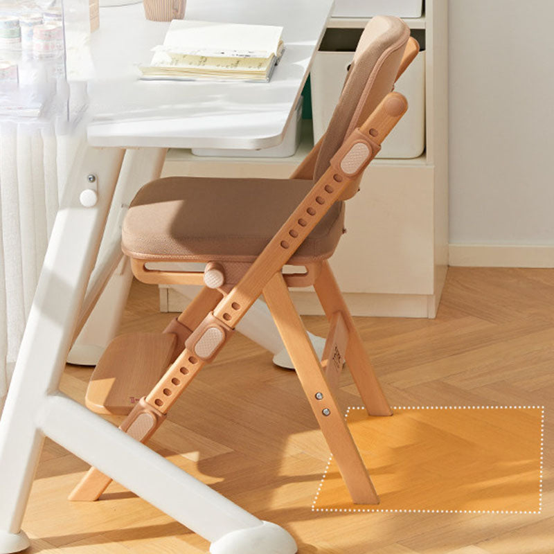 Lumendat Modern Minimalist Triangular Cat Scratching Leather Beech & Solid Wood Plywood Adjustable Kids Desk Chair Backrest Armrest For Study Lumendat