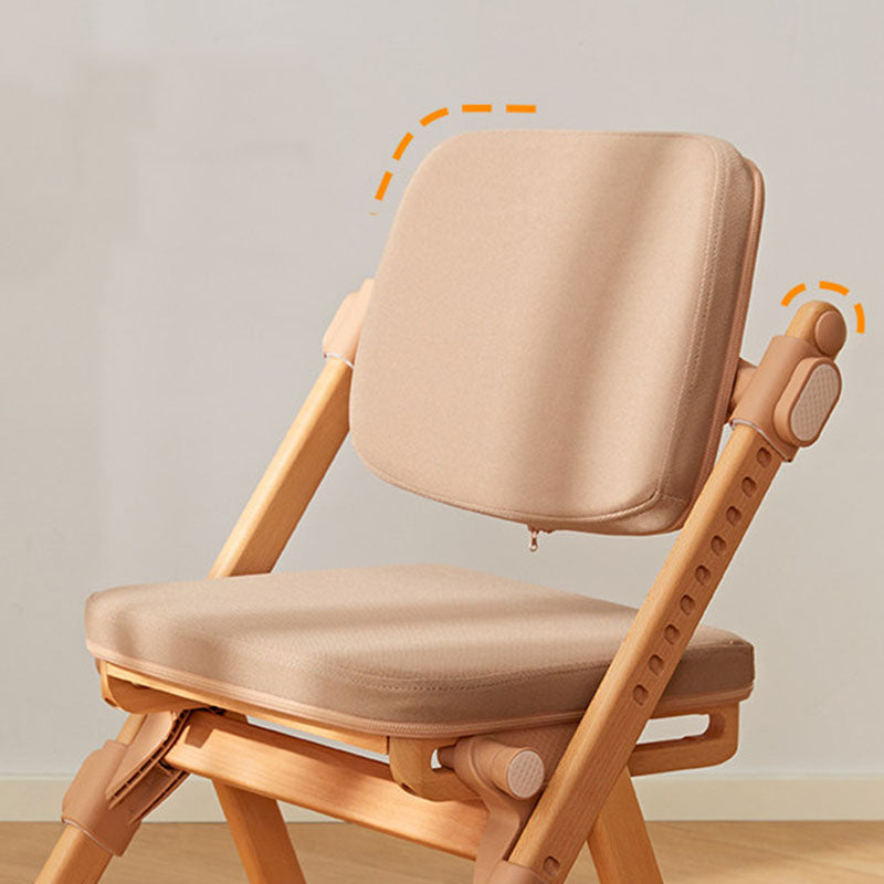 Lumendat Modern Minimalist Triangular Cat Scratching Leather Beech & Solid Wood Plywood Adjustable Kids Desk Chair Backrest Armrest For Study Lumendat