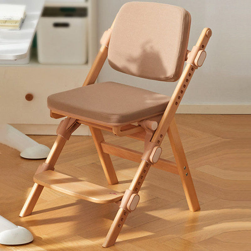 Lumendat Modern Minimalist Triangular Cat Scratching Leather Beech & Solid Wood Plywood Adjustable Kids Desk Chair Backrest Armrest For Study Lumendat