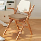 Lumendat Modern Minimalist Triangular Cat Scratching Leather Beech & Solid Wood Plywood Adjustable Kids Desk Chair Backrest Armrest For Study Lumendat