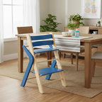Lumendat Contemporary Creative Geometric Beech Wood Solid Wood Plywood Adjustable Kids Dining Chair Backrest Armless For Dining Room Lumendat