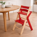 Lumendat Contemporary Creative Geometric Beech Wood Solid Wood Plywood Adjustable Kids Dining Chair Backrest Armless For Dining Room Lumendat