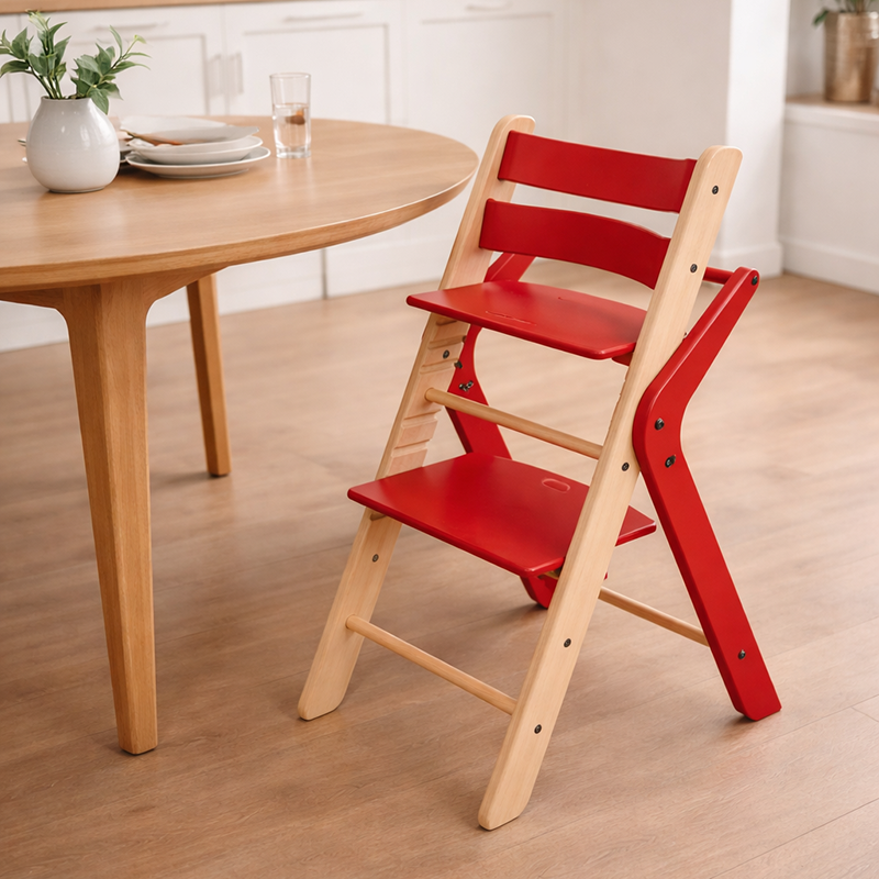 Lumendat Contemporary Creative Geometric Beech Wood Solid Wood Plywood Adjustable Kids Dining Chair Backrest Armless For Dining Room Lumendat