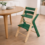 Lumendat Contemporary Creative Geometric Beech Wood Solid Wood Plywood Adjustable Kids Dining Chair Backrest Armless For Dining Room Lumendat