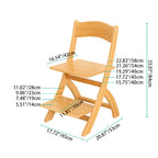 Lumendat Modern Minimalist Rectangular Beech Wood Adjustable Kids Desk Chair Backrest Armless For Study Lumendat