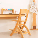 Lumendat Modern Minimalist Rectangular Beech Wood Adjustable Kids Desk Chair Backrest Armless For Study Lumendat