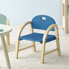 Lumendat Contemporary Scandinavian Solid Wood Arc Liftable Kids Chair Backrest Armrest For Living Room Lumendat