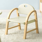 Lumendat Contemporary Scandinavian Solid Wood Arc Liftable Kids Chair Backrest Armrest For Living Room Lumendat
