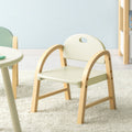 Lumendat Contemporary Scandinavian Solid Wood Arc Liftable Kids Chair Backrest Armrest For Living Room Lumendat
