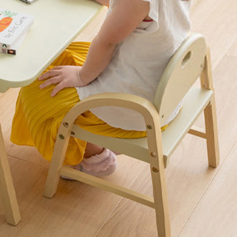 Lumendat Contemporary Scandinavian Solid Wood Arc Liftable Kids Chair Backrest Armrest For Living Room Lumendat